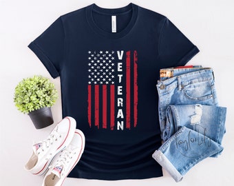 Koszulka weterana, koszulka weterana, prezent na dzień niepodległości, dzień niepodległości, koszulka z flagą USA, koszulka militarna, koszulka z flagą amerykańską, koszulka patriotyczna