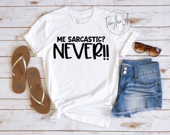 Me sarcastico mai camicia, camicia immatura divertente, camicia sarcastica, magliette sarcastiche, maglietta sarcasmo, camicia dicendo divertente, camicia novità