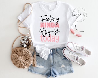 Se sentir un peu IDGAF-ish aujourd'hui chemise, chemise de citation drôle, citations drôles pour les femmes, chemise drôle de maman, chemises avec des énonciations, chemise offensive pour femmes