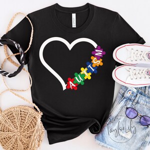 Autism Heart Shirt, Autism Shirt, Autism T-Shirt, Autism Awareness Shirt, Autism Puzzle Piece Shirt, Embrace Diversity, Neurodiversity Shirt