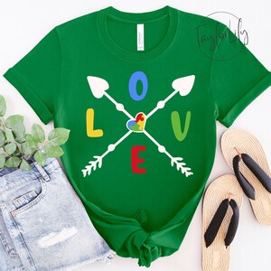 Autism Love Tshirt, Autism Heart Puzzle, Autism Shirt, Autism Awareness Month, On the Spectrum, ASD Awareness, Autism Symbol, Autism Support