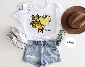 Peace Love Kindness Shirt, Kindness Shirt, Peace Love Shirt, Bee Shirt, Motivational Shirt, Peace Tshirt, Kindness Tshirt, Positive Vibes