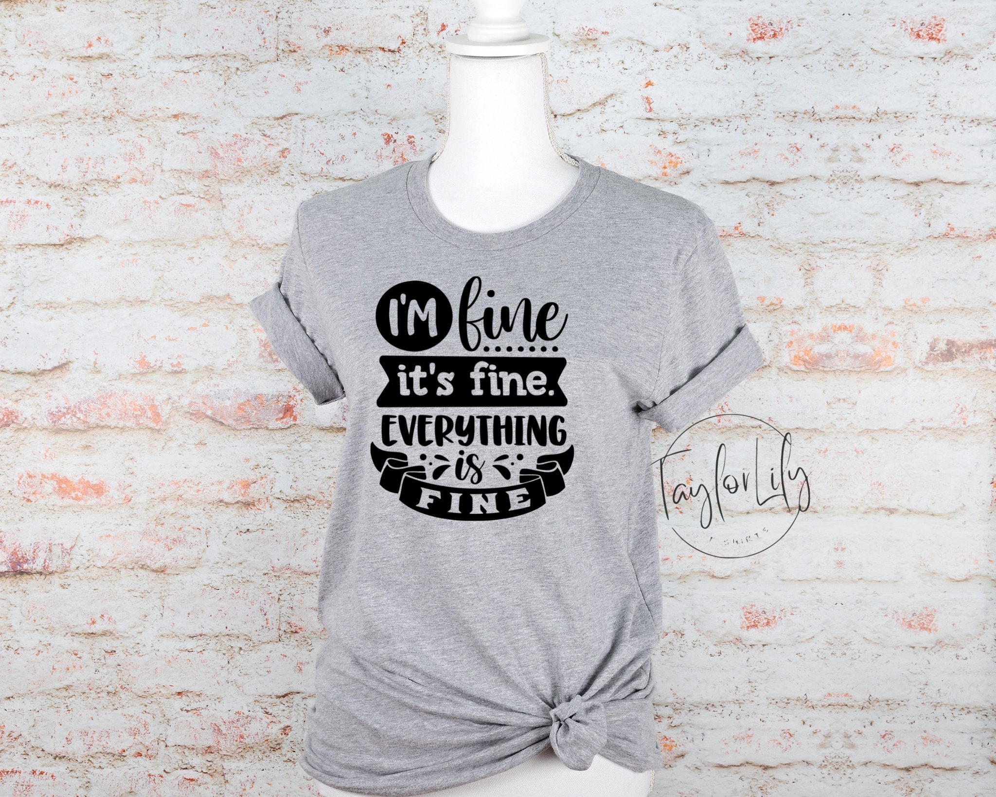 It's fine. I'm fine. Everything is fine  · Herren Premium Bio T-Shirt