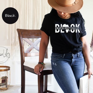 Chemise noire sans vergogne, chemise Black Lives Matter, chemise Black Power, chemise Juneteenth, Black Lives Matter, chemise BLM, noire et fière