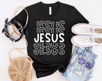 Jesus Shirt, Jesus Bekleidung, Glaube Shirt, Jesus Shirt für Frau, christliches Geschenk, christliche Kleidung, christliche Shirts, religiöses Shirt, Jesus