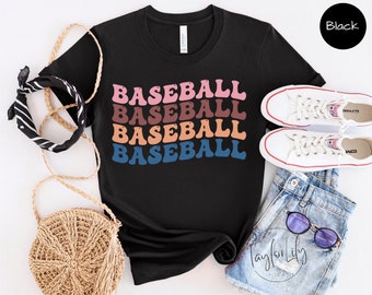 Retro Baseball Retro Shirt, Groovy Baseball Shirt, Vintage Baseball Shirt, Game Day Shirt, Baseball Mom, Sports Mom, Baseball Shirt, Retro