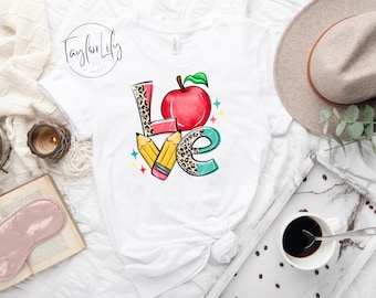 Camisa de amor do professor, camisa inspiradora do professor, camisa da vida do professor, presente para professores, camisa fofa do professor, camisa de apreciação do professor