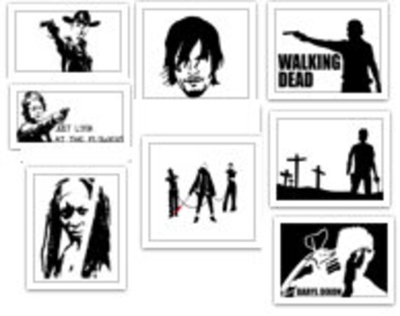 The Walking Dead Decal Lot SVG Cut Files Instant Download ...