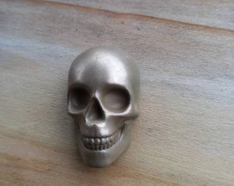 Collier de crâne en bronze coulé à froid | bijoux d| |adapt d’Halloween|