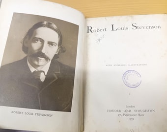 ROBERT LOUIS STEVENSON 1902 hardback book original