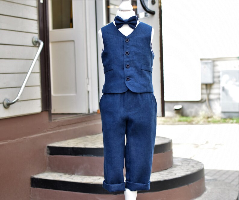 navy christening outfit