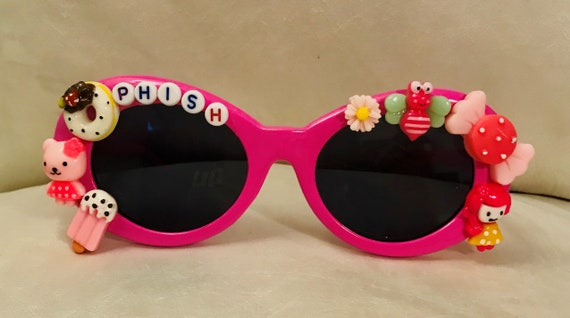 pink party glasses