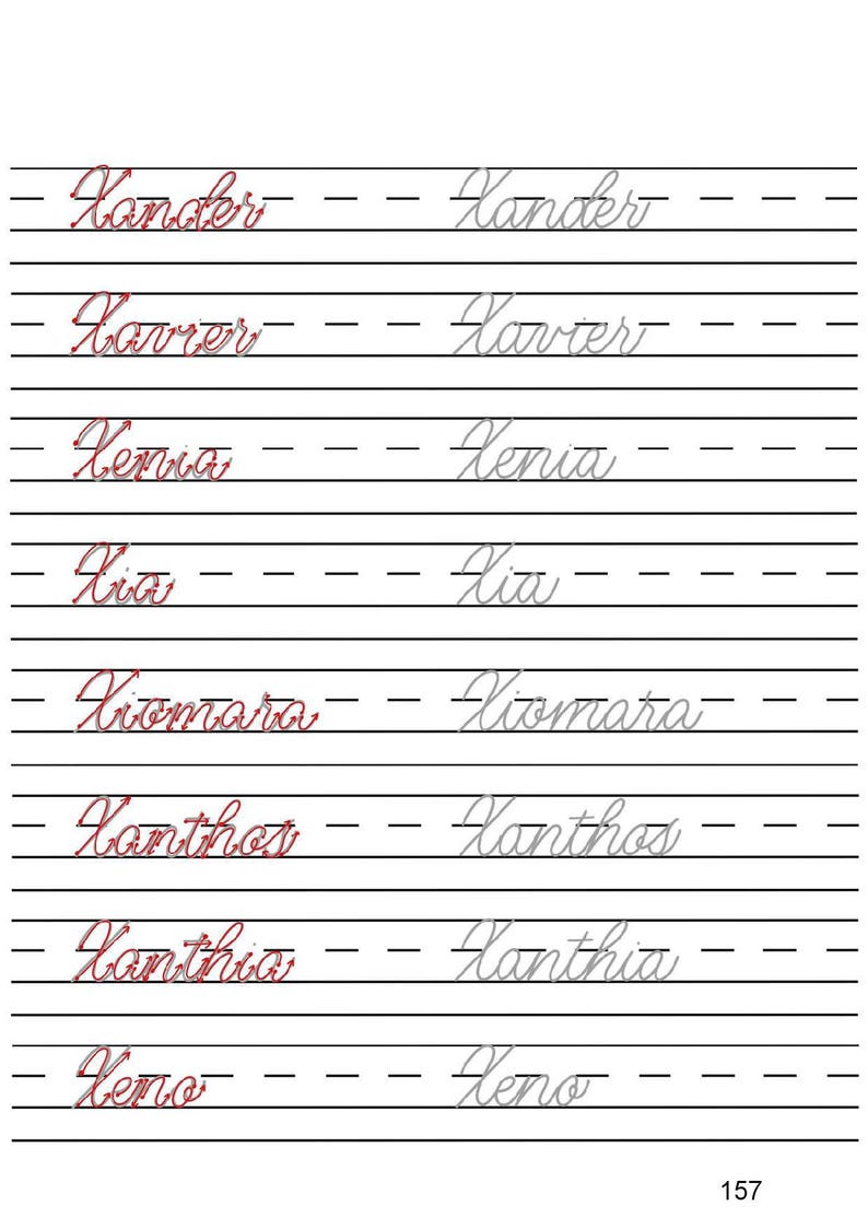 pdf digital printable cursive handwriting workbook etsy