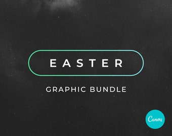 Easter Graphic Bundle – Editable Canva Templates