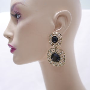 Heidi Daus - How Suite It Is - Boucles d&#39;oreilles convertibles en cristal noir