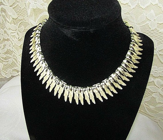 Signed CORO- Necklace - Cleopatra Choker Vintage … - image 5