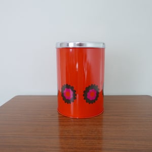 Vintage Storage Jar - Large Storage Tin - Brabantia Netherlands 1970s 70s