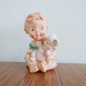 Rubber Toys Rubbertoys Made in Italy - Girl with cat