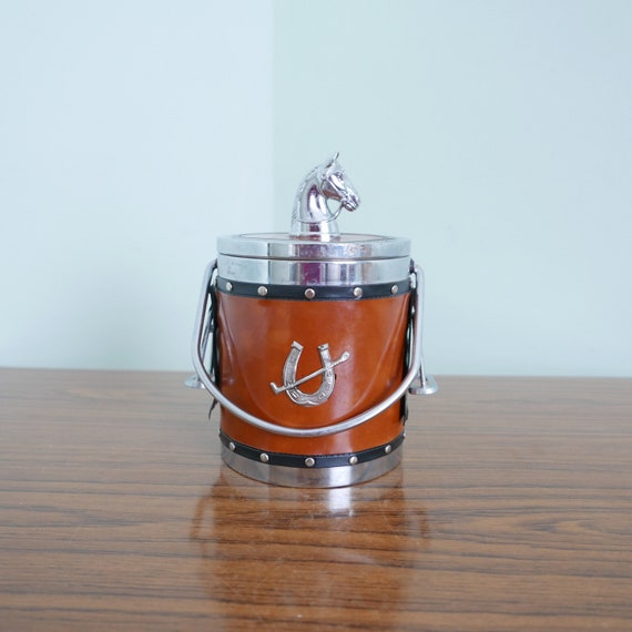 60-70年代 アイスペール 水差し 馬 蹄鉄 昭和レトロ ヴィンテージ