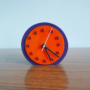 Vintage Retro Electric Table Clock - 1970s - Tic Art B. Kramer The Hague Netherlands - Nufa