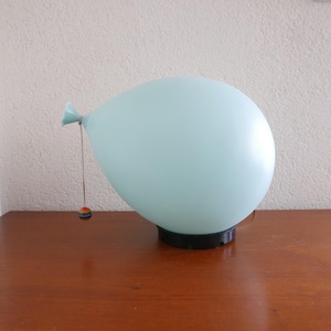 Vintage Pop Art Balloon Lamp - Bilumen Balloon Ceiling Lamp Wall Lamp or Table Lamp Designed by Yves Christin Palloncini 1980s - Light Blue