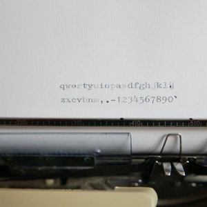 Triumpf Adler Sheidegger Germany Mechanical Typewriter in Beige with case 1960s image 7