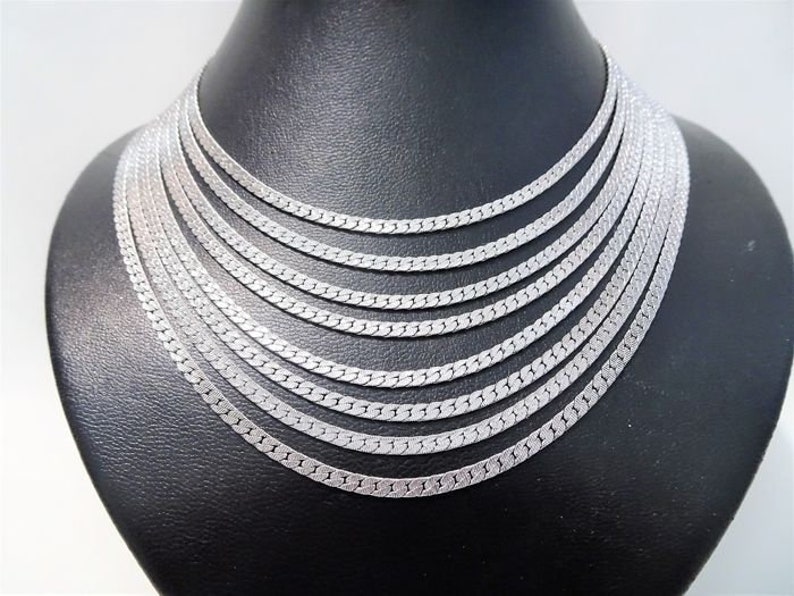 Multiple strands rows chains Vintage Gift woman Signed MONET 8-Row Chain Necklace 1980s Silver tone