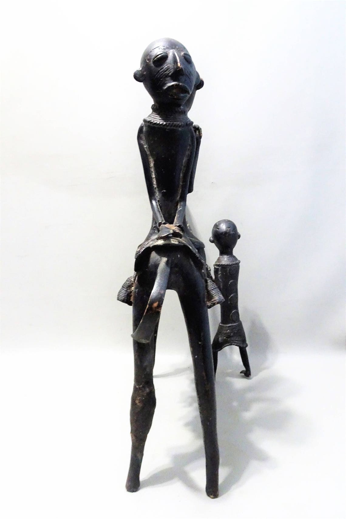Large African bronze statue of two Putchu Guinadjiriders on Etsy