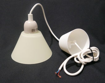 Frandsen Lyskilde Denemarken - Pastel Licht Geel Glas Kleine ronde Hanglamp - Danish design lamp - Scandinavian Design Licht