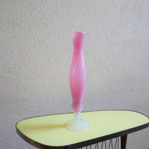 Italian Pastel Pink Opaline Vase