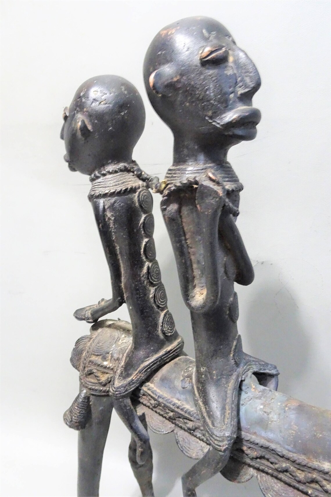 Large African bronze statue of two Putchu Guinadjiriders on Etsy