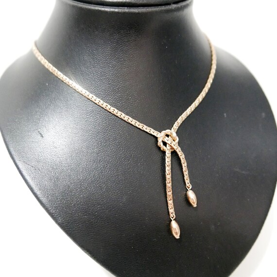 Signed Sarah COVENTRY Necklace - Lariat design ne
