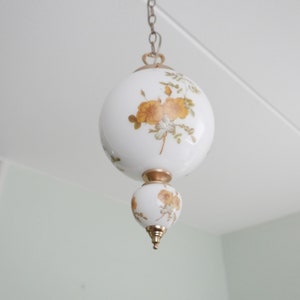 Globe Pendant Lamp - Vintage 70s