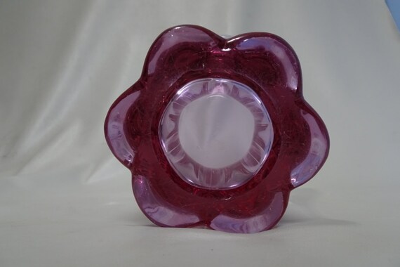 ヴァル・サン・ランベール 花瓶 ピンククリスタル VSL ベルギー