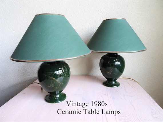 vintage table lamps 1980s