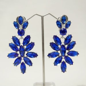 Oscar de la Renta - Pendientes de clip - Azul