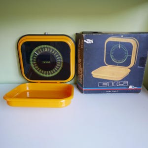 Vintage Kitchen Scale - Wall Hanging - Bengt Ek Sweden 70s Orange