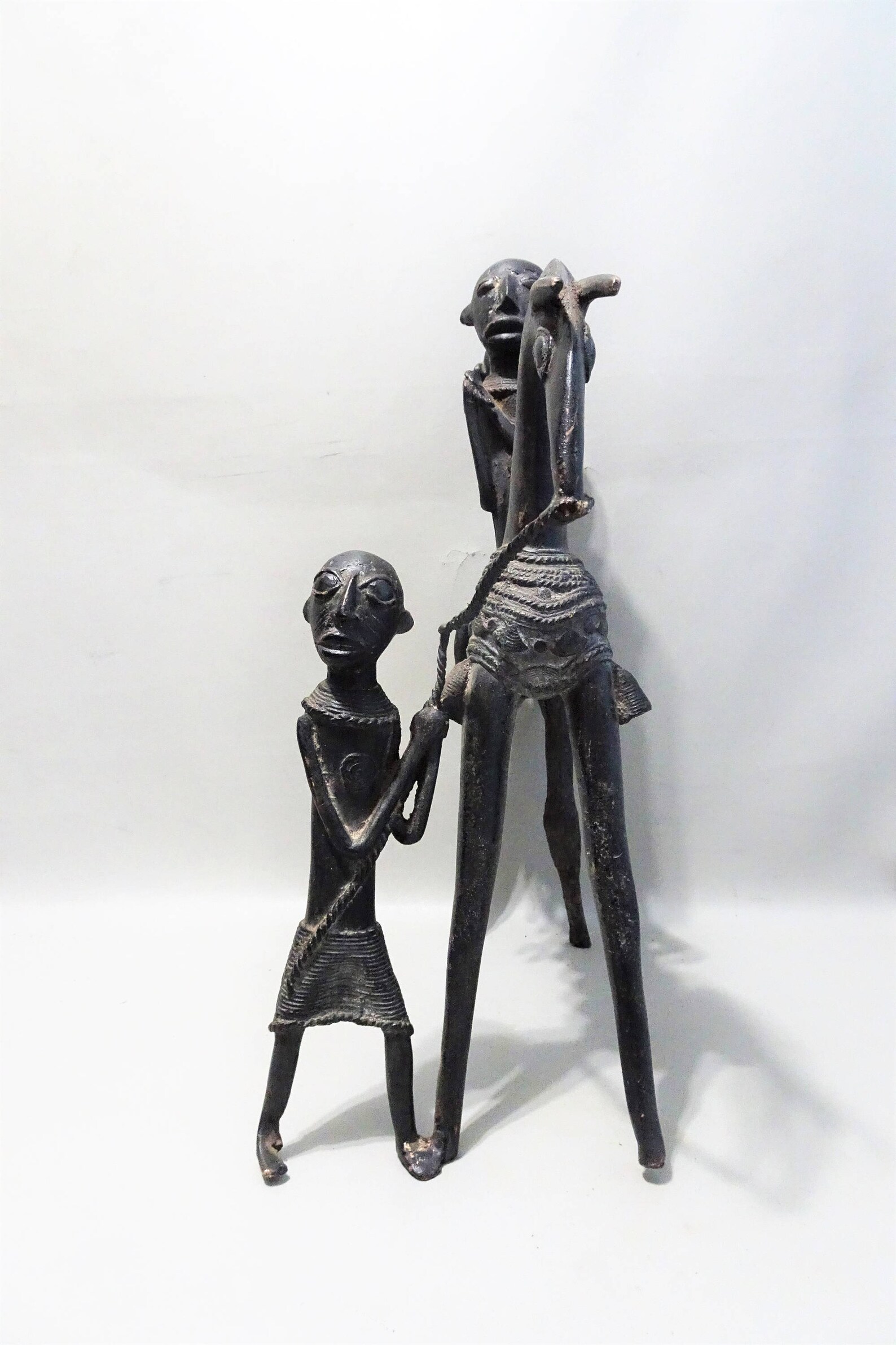 Large African bronze statue of two Putchu Guinadjiriders on Etsy