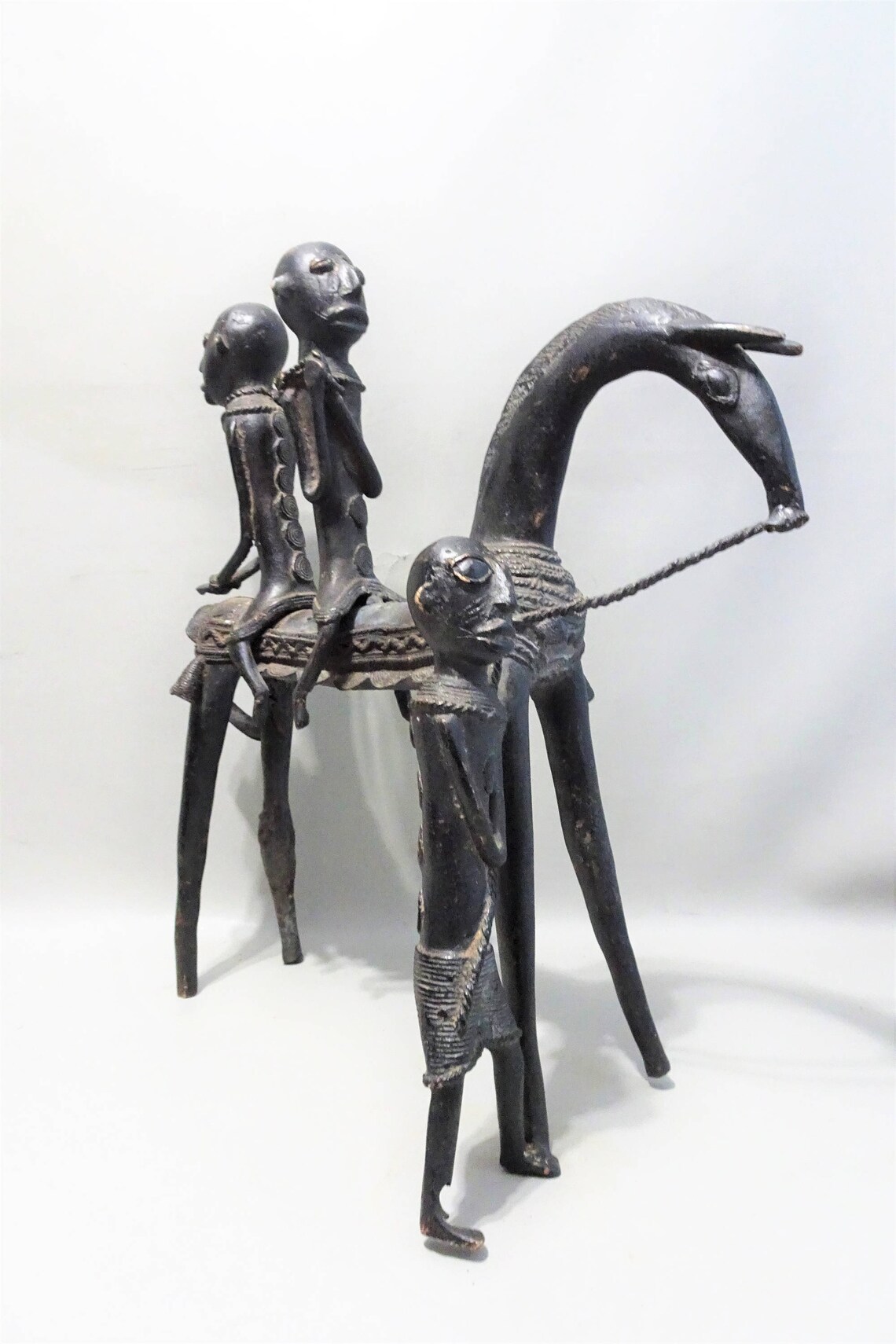 Large African bronze statue of two Putchu Guinadjiriders on Etsy