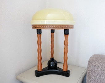 Table lamp - Design by Temde Leuchten Germany Switzerland - Marked - Vintage 1980s mid century modern - Rare