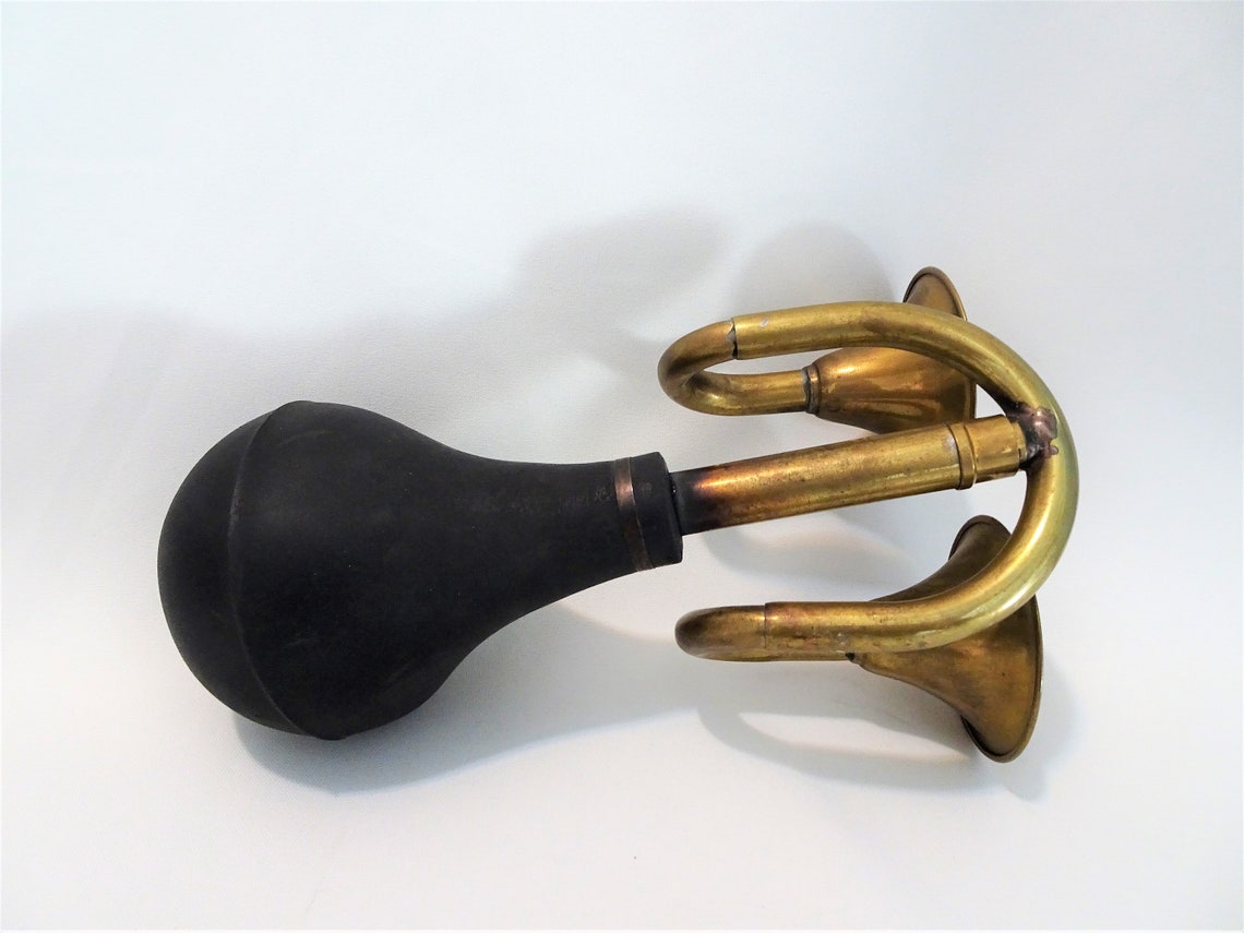Old Copper Double Horn Bell horn 1950s for bike motor car Etsy