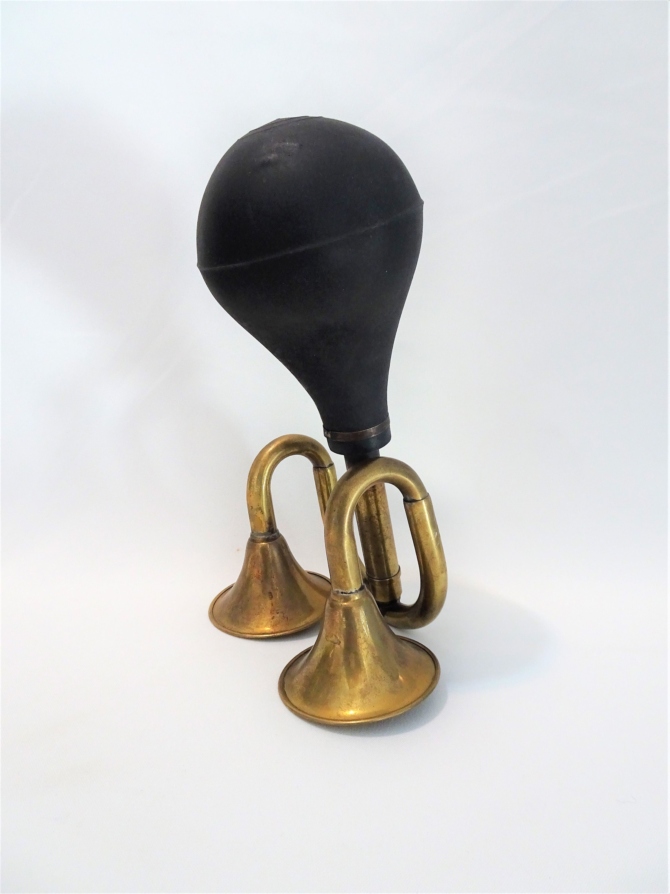 Old Copper Double Horn Bell horn 1950s for bike motor car Etsy