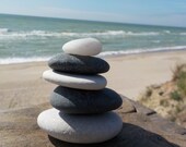 Set of 5 shaped balancing Stones-Beach Pebbles Stack -Balancing Stones - Sea Rock Cairn - Meditation Stones - Zen Stones 13A