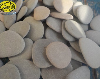 Stone decor-Set of 50 TINY  Pebbles -Size 0.8-1.2"/20-40 mm-Small  Stones - Round Shaped Pebbles - Pebble Art Supplies-DIY-Stone art#S10