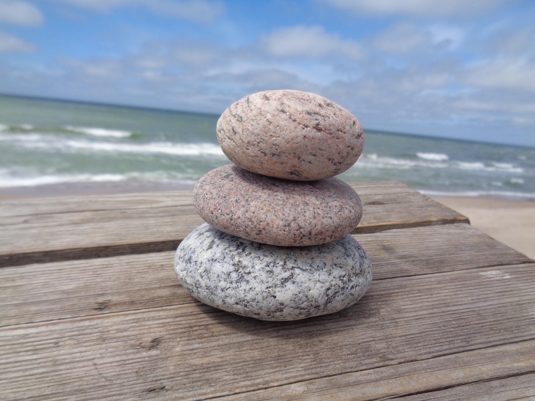 3 Balancing Rocks Set of 3 Shaped Balancing Stones-stack Height 2.75