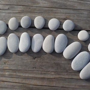 20 Stück (10 Sets) Kieselsteine-längliche und runde (Kopf) Kieselsteine für das Basteln DIY # L32
