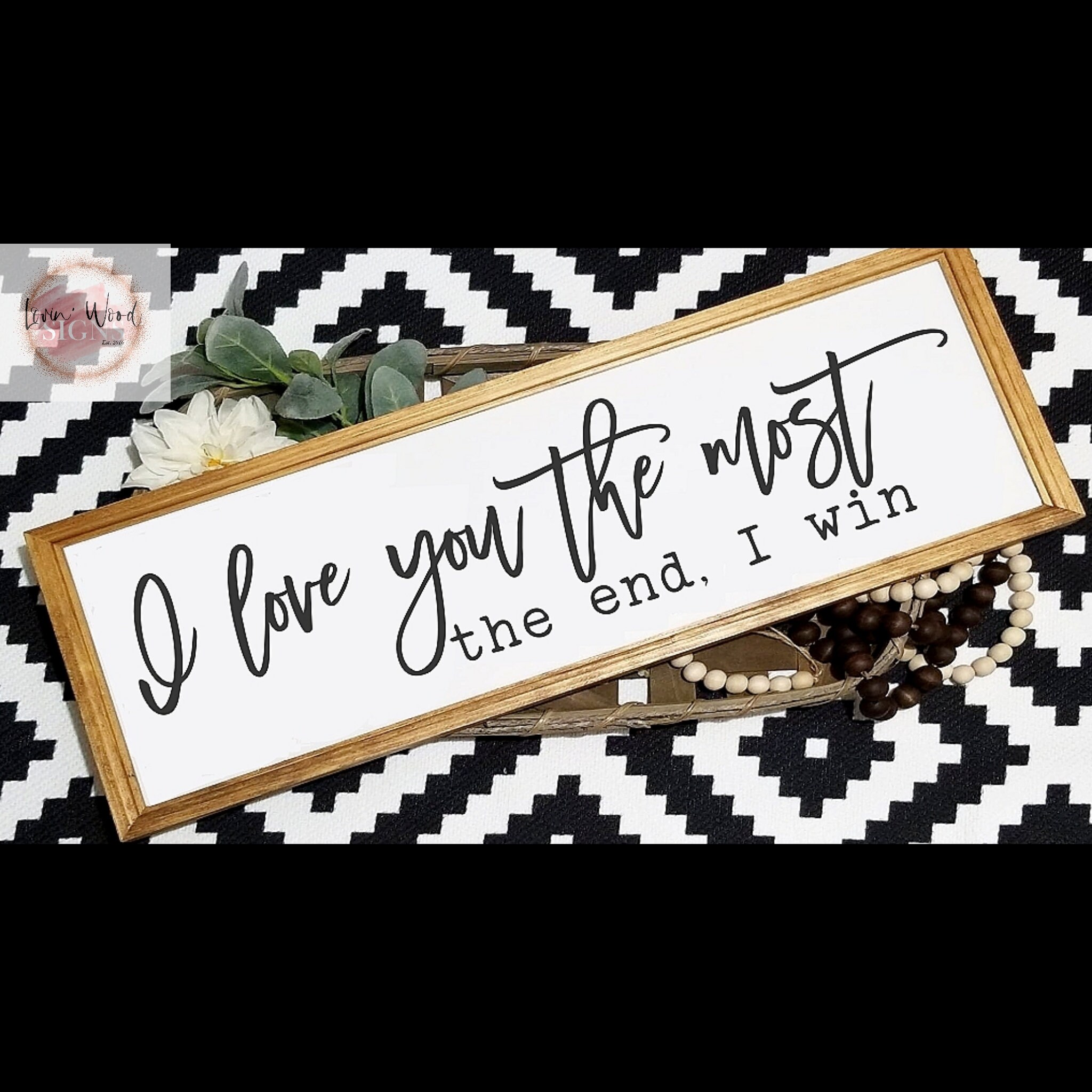 I love you more when I say I love you more I love you the Etsy