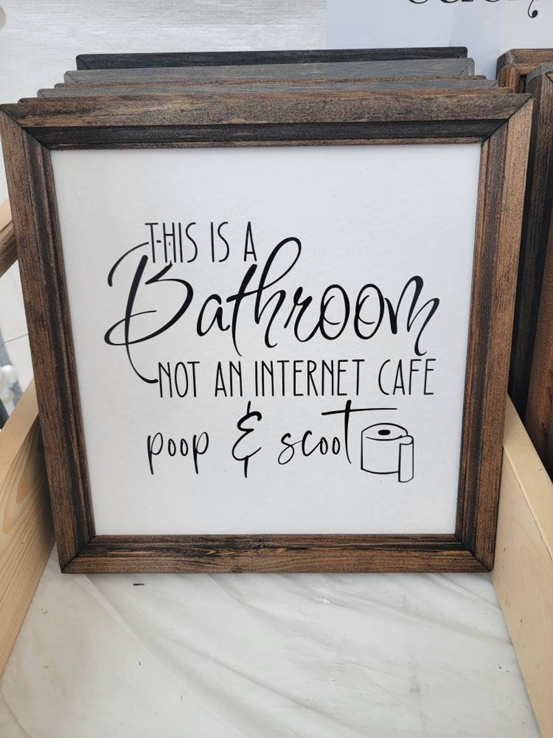 Funny Bathroom Sign This is a Bathroom Not an Internet Cafe - Etsy