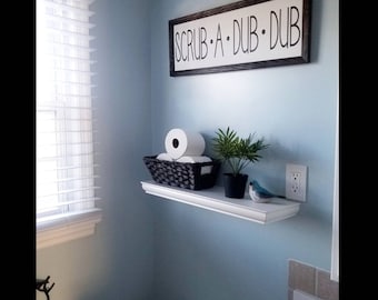 Bathroom sign | Scrub a dub dub sign | Wood Bathroom sign, Scrub-a-dub-dub sign, Scrub a dub dub wood sign, Farmhouse style sign, bath decor