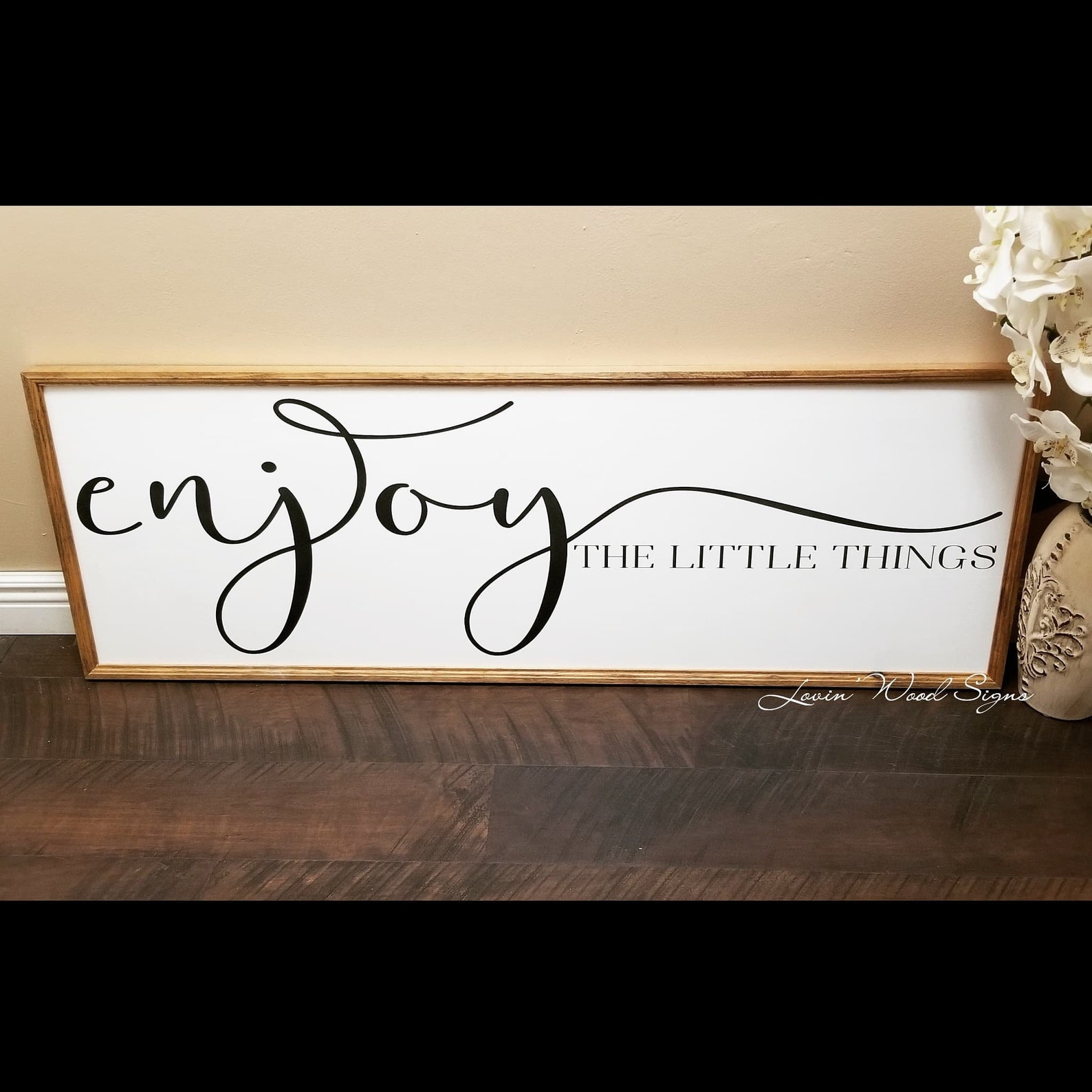 Enjoy the Little Things Sign Enjoy the Little Things Bedroom | Etsy